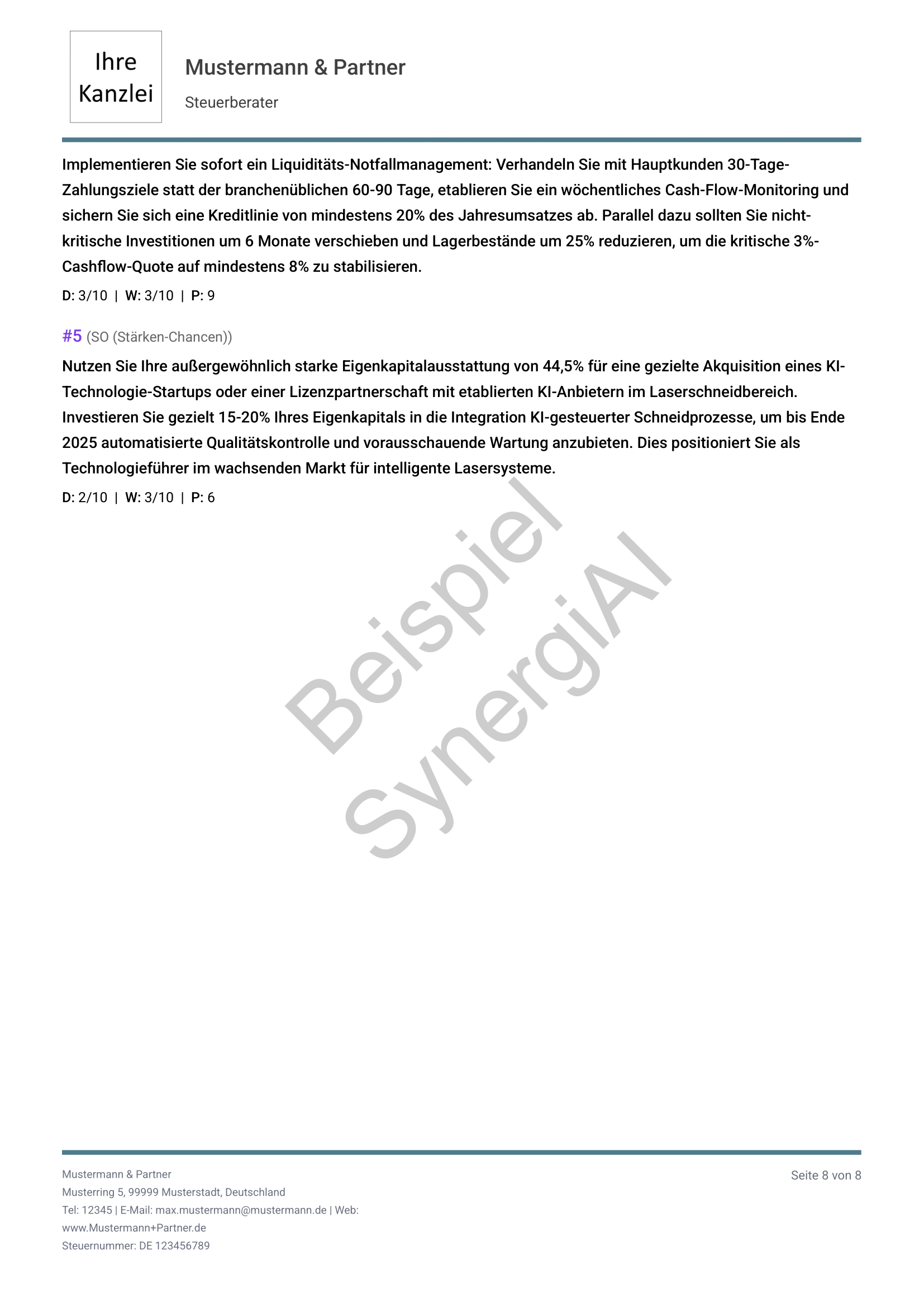 SWOT-Analyse Seite 8